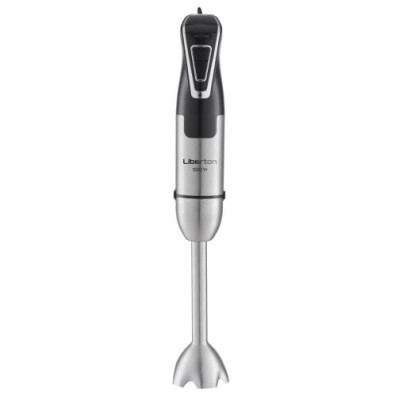 Блендер Liberton LHB-0312, Black/Inox, 1200W, занурювальній, плавне рег швидкості, вінчик, мірний стакан 600мл, мультиподрібнювач 1,75л, 4 диски, гак для тіста, насадка для пюре, насадка-міксер, спінювач молока Блендер Liberton LHB-0312, Black/Inox, 1200W, занурювальній, плавне рег швидкості, вінчик, мірний стакан 600мл, мультиподрібнювач 1,75л, 4 диски, гак для тіста, насадка для пюре, насадка-міксер, спінювач молока