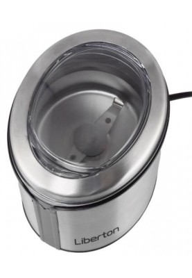 Кавомолка Liberton LCG-2307, Inox, 150W, 50г, блокування включення при знятій кришці, корпус та ніж нержавіюча сталь