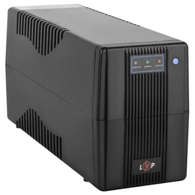 Джерело безперебійного живлення LogicPower 650VA-P Black, 650 ВА, 390 Вт, лінійно-інтерактивний, 2 розетки (Schuko), батарея 12В/7.5 Ач x 1 шт, пластиковий корпус (1879)