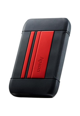 Зовнішній жорсткий диск 1Tb Apacer AC633, Black/Red, 2.5", USB 3.2 (Gen 1), ударостійкий, прогумований корпус (AP1TBAC633R-1)