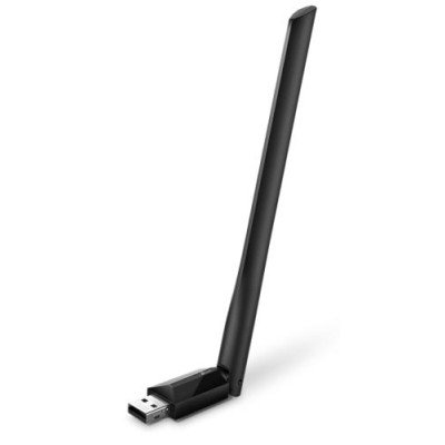 Сітковий адаптер USB TP-LINK Archer T600U Plus, Black, 5GHz/2.4GHz, AC600 (433/200 Мбіт/с), 5 dBi, USB 2.0