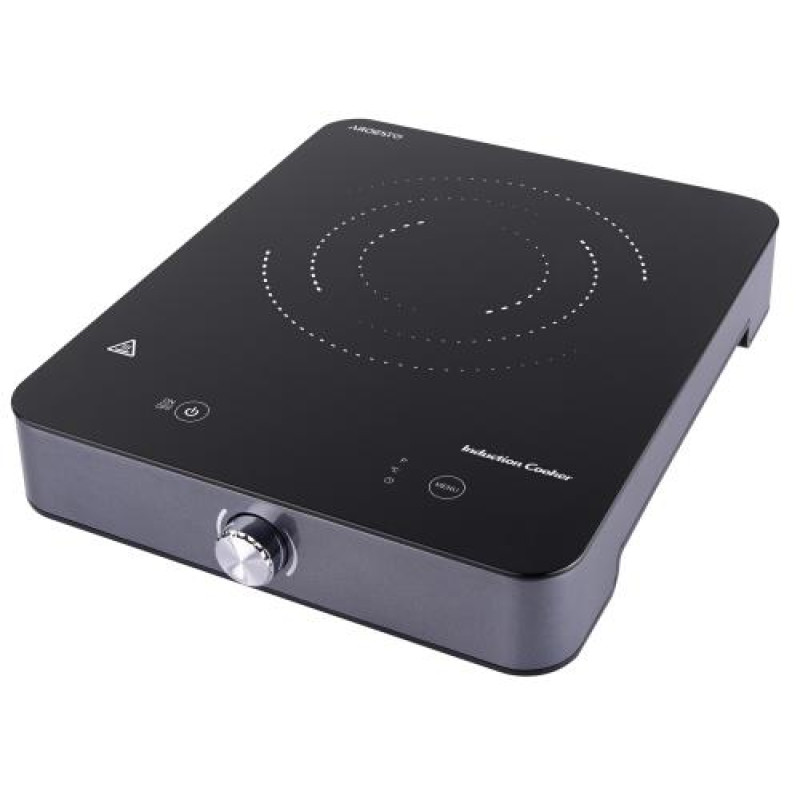 Настільна плита Ardesto ICS-B116, Black, 1800W, індукційна, сенсорне керування, 1 конфорка 19см, загартоване скло, дисплей, таймер, контроль температури 60-240 °С
