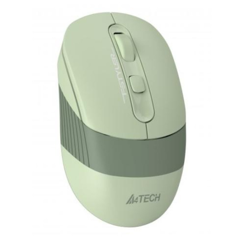 Миша A4Tech Fstyler FB10C, Matcha Green, USB, бездротова, оптична, BT+RF (Combo), 1200/1600/2000/2400 dpi, 125 Hz, 4 кнопки, вбудований Li акумулятор