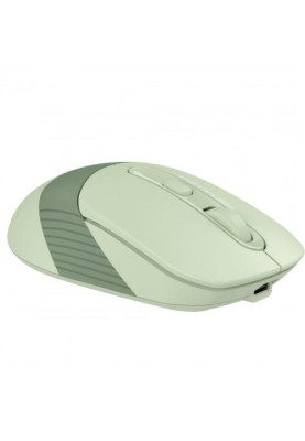 Миша A4Tech Fstyler FB10C, Matcha Green, USB, бездротова, оптична, BT+RF (Combo), 1200/1600/2000/2400 dpi, 125 Hz, 4 кнопки, вбудований Li акумулятор