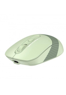 Миша A4Tech Fstyler FB10C, Matcha Green, USB, бездротова, оптична, BT+RF (Combo), 1200/1600/2000/2400 dpi, 125 Hz, 4 кнопки, вбудований Li акумулятор