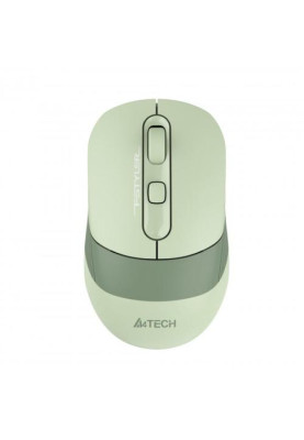 Миша A4Tech Fstyler FB10C, Matcha Green, USB, бездротова, оптична, BT+RF (Combo), 1200/1600/2000/2400 dpi, 125 Hz, 4 кнопки, вбудований Li акумулятор