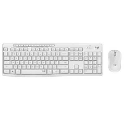 Комплект бездротовий Logitech MK295, Off-white, клавіатура + миша, вологозахищена конструкція, технологія "SilentTouch" (920-009824)