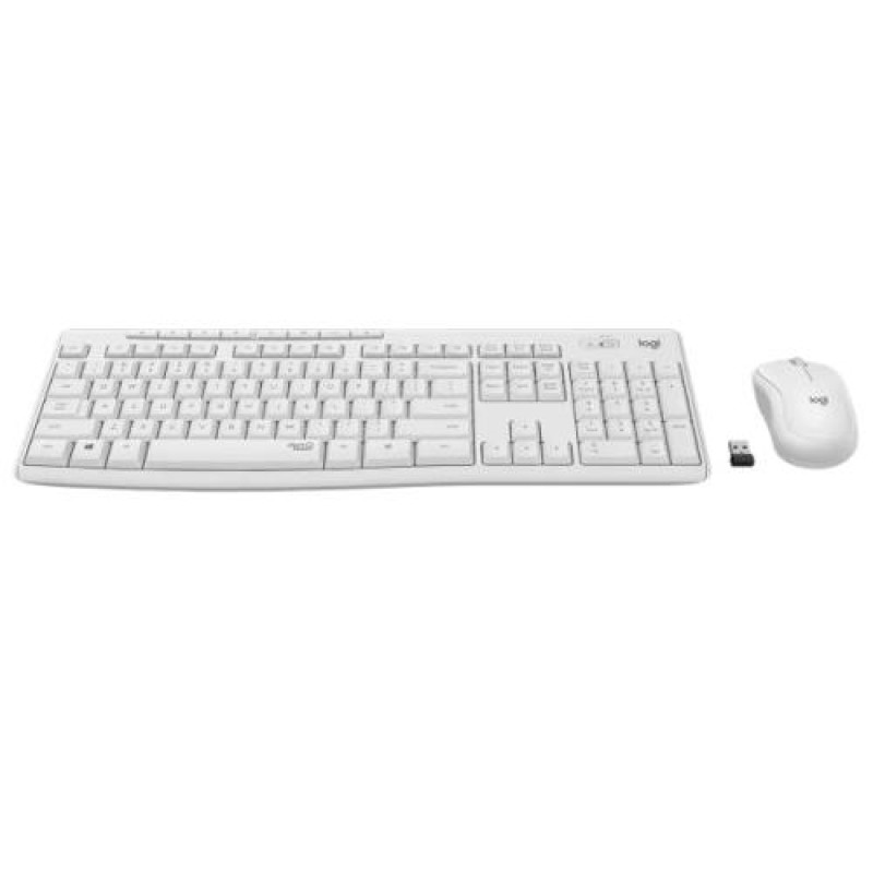 Комплект бездротовий Logitech MK295, Off-white, клавіатура + миша, вологозахищена конструкція, технологія "SilentTouch" (920-009824)