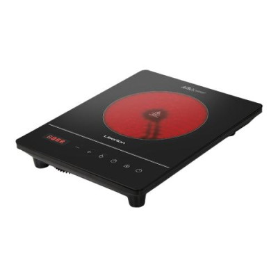 Настільна плита Liberton LIC-3800, Black, 2000W, інфрочервона, 8 режимів, 1 конфорка, керування сенсорне, склокераміка, дисплей, таймер