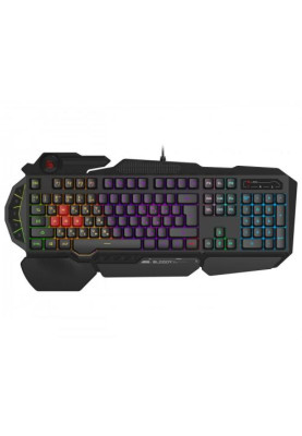 Клавіатура Bloody B310N Black, USB, ігрова, неонове підсвічування, ефекти "дихання"
