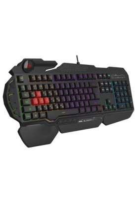 Клавіатура Bloody B310N Black, USB, ігрова, неонове підсвічування, ефекти "дихання"