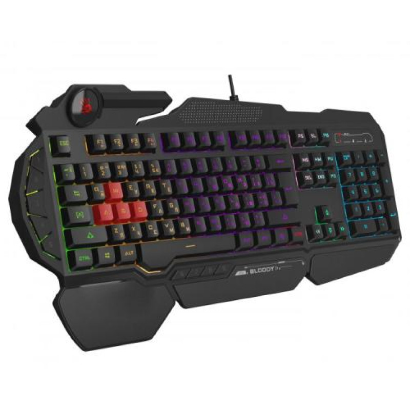 Клавіатура Bloody B310N Black, USB, ігрова, неонове підсвічування, ефекти "дихання"
