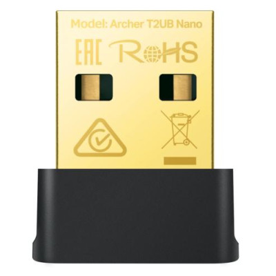Сітковий адаптер USB TP-LINK Archer T2UB Nano, 802.11ac Dual Band USB Adapter, mini-size, USB 2.0