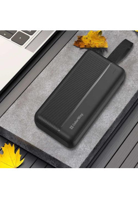 Універсальна мобільна батарея 30000 mAh, ColorWay, Black, 22.5 Вт, 2xUSB (QC4.0) / 1xType-C (PD3.0), LED індикатор (CW-PB300LPC2BK-PD)