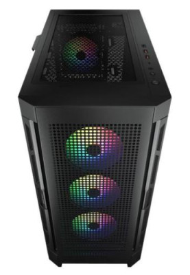 Корпус Cougar Duoface Pro RGB Black, без БЖ, ATX / Micro ATX / Mini ITX, USB 3.0 x2, USB 2.0 x1, Type-C Gen 2, RGB підсвічування, 4x120 ARGB, загартоване скло, 240x496x465 мм