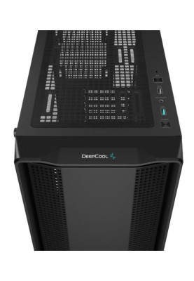Корпус Deepcool CC560 Limited V2, Black, без БЖ, Mid Tower, ATX / Micro ATX / Mini ITX, 1xUSB 3.0 / 1xUSB 2.0, макс. CPU - 165 мм / GPU - 370 мм, бічна панель із загартованого скла (R-CC560-BKNAA0-G-2)