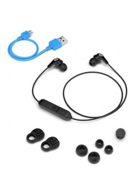 Навушники бездротові JLab JBuds Pro, Black, Bluetooth, мікрофон, акумулятор 100 mAh, IP55 (IEUEBPRORBLK123)