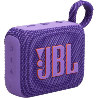 Колонка портативна 1.0 JBL Go 4 Purple, 4.2 Bт, Bluetooth, живлення від акумулятора, IPX7 водонепроникна (JBLGO4PUR)