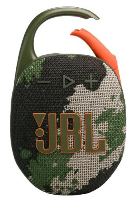 Колонка портативна 1.0 JBL Clip 5 Squad, 7B, Bluetooth, живлення від акумулятора, IP67 водонепроникна (JBLCLIP5SQUAD)
