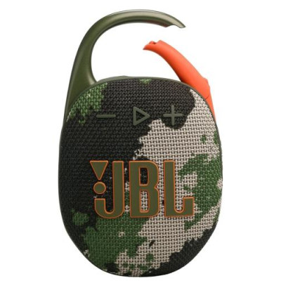 Колонка портативна 1.0 JBL Clip 5 Squad, 7B, Bluetooth, живлення від акумулятора, IP67 водонепроникна (JBLCLIP5SQUAD)