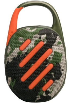 Колонка портативна 1.0 JBL Clip 5 Squad, 7B, Bluetooth, живлення від акумулятора, IP67 водонепроникна (JBLCLIP5SQUAD)