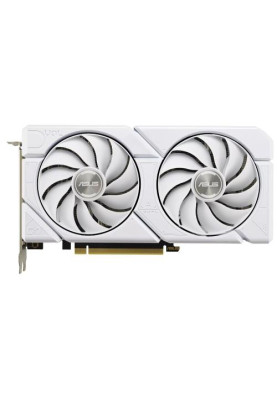 Відеокарта GeForce RTX 4060, Asus, DUAL EVO OC (White Edition), 8Gb GDDR6, 128-bit, HDMI/3xDP, 2535/17000 MHz, 8-pin (DUAL-RTX4060-O8G-EVO-WHITE)