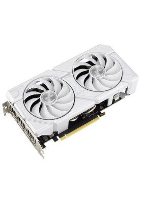 Відеокарта GeForce RTX 4060, Asus, DUAL EVO OC (White Edition), 8Gb GDDR6, 128-bit, HDMI/3xDP, 2535/17000 MHz, 8-pin (DUAL-RTX4060-O8G-EVO-WHITE)