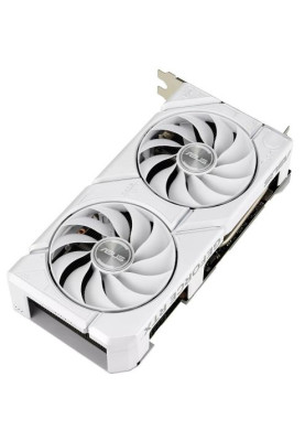 Відеокарта GeForce RTX 4060, Asus, DUAL EVO OC (White Edition), 8Gb GDDR6, 128-bit, HDMI/3xDP, 2535/17000 MHz, 8-pin (DUAL-RTX4060-O8G-EVO-WHITE)