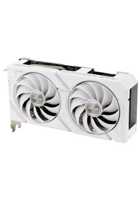 Відеокарта GeForce RTX 4060, Asus, DUAL EVO OC (White Edition), 8Gb GDDR6, 128-bit, HDMI/3xDP, 2535/17000 MHz, 8-pin (DUAL-RTX4060-O8G-EVO-WHITE)