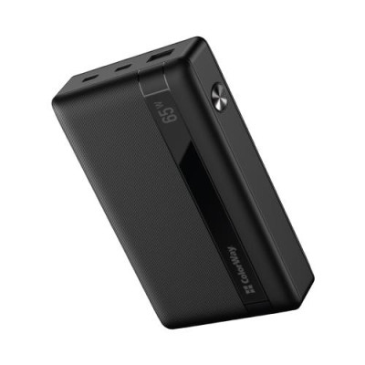 Універсальна мобільна батарея 20000 mAh, ColorWay, Black, 65 Вт, 2xType-C (PD3.0) / 1xUSB (QC4.0), цифровий LED дисплей (CW-PB200LPA3BK-PDD)