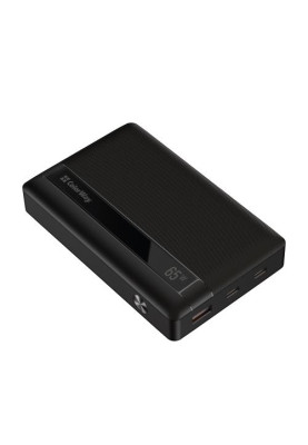 Універсальна мобільна батарея 20000 mAh, ColorWay, Black, 65 Вт, 2xType-C (PD3.0) / 1xUSB (QC4.0), цифровий LED дисплей (CW-PB200LPA3BK-PDD)