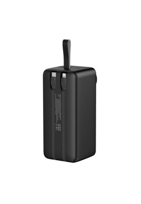 Універсальна мобільна батарея 50000 mAh, ColorWay, Black, 22.5 Вт, 1xType-C (PD3.0) / 1xUSB (QC4.0), вбуд. кабель Type-C / Lightning, цифровий LED дисплей (CW-PB500LPA4BK-PDD)