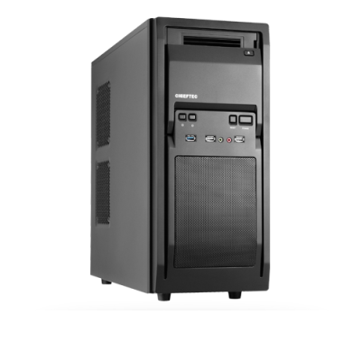 Корпус Chieftec Libra LF-02B-OP Black, без БЖ, Mid Tower, ATX / Micro ATX / Mini ITX, 1xUSB 3.0, 2xUSB 2.0