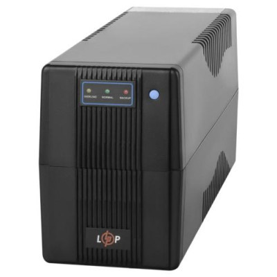 Джерело безперебійного живлення LogicPower LPM-700VA-P Black, 700 ВА, 490 Вт, лінійно-інтерактивний, 2 розетки (Schuko), 12В/9Агод x 1 шт (3172)