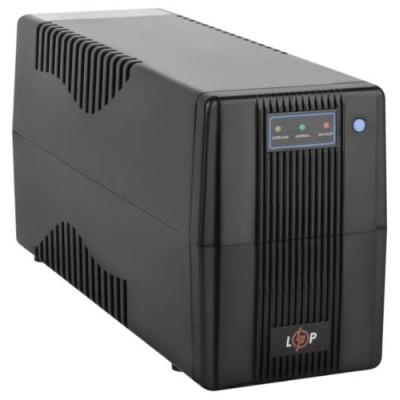 Джерело безперебійного живлення LogicPower LPM-700VA-P Black, 700 ВА, 490 Вт, лінійно-інтерактивний, 2 розетки (Schuko), 12В/9Агод x 1 шт (3172)