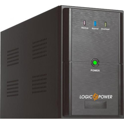 Джерело безперебійного живлення LogicPower LPM-U625VA Black, 625 ВА, 437 Вт, лінійно-інтерактивний, AVR є, 2 розетки (Schuko), батарея 12В/7.5Ач x 1 шт, металевий корпус (3404)