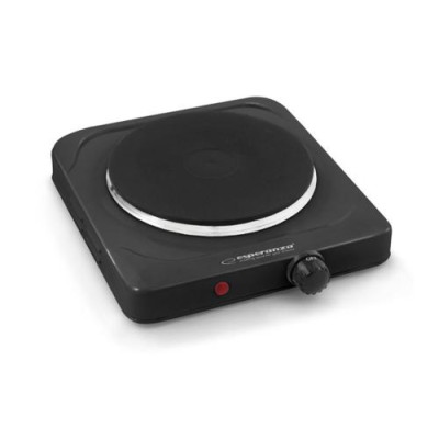 Настільна плита Esperanza EKH002K Pinatubo, Black, 1500 Вт, електрична, механічне керування, діаметр поверхні нагріву 18,5 см, захист від перегріву