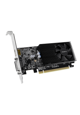 Відеокарта GeForce GT1030, Gigabyte, 2Gb GDDR4, 64-bit, DVI/HDMI, 1417/2100 MHz, Low Profile (GV-N1030D4-2GL)