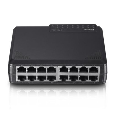 Комутатор Netis ST3116P, 16x10/100 Mb/s, 2хSFP пластиковий корпус, некерований