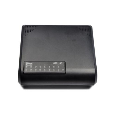 Комутатор Netis ST3116P, 16x10/100 Mb/s, 2хSFP пластиковий корпус, некерований