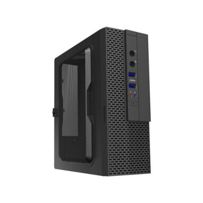 Корпус GameMax ST102-200W Black, 200 Вт, Mini ITX, 2xUSB 2.0, Card Reader (ST102-200W)