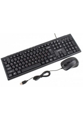 Комплект Gembird KBS-UM-03-UA (клавіатура+миша) Black, USB