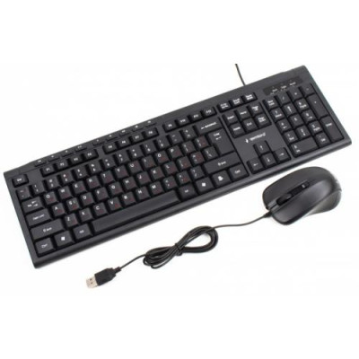 Комплект Gembird KBS-UM-03-UA (клавіатура+миша) Black, USB