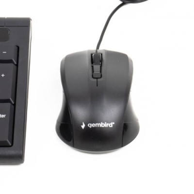 Комплект Gembird KBS-UM-03-UA (клавіатура+миша) Black, USB
