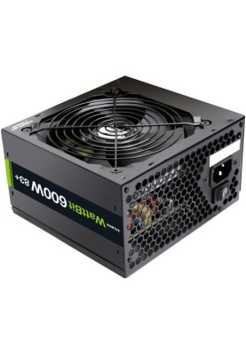 Блок живлення 600 Вт, Zalman Wattbit II, Black, 12 см HDB, 3xMolex / 4xSATA / 2x6+2-pin / 1x4+4-pin / 1x20+4-pin, захист OVP/UVP/SCP/OPP (ZM600-XEII)