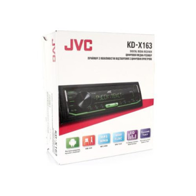 Автомагнітола JVC KD-X163, 1 Din