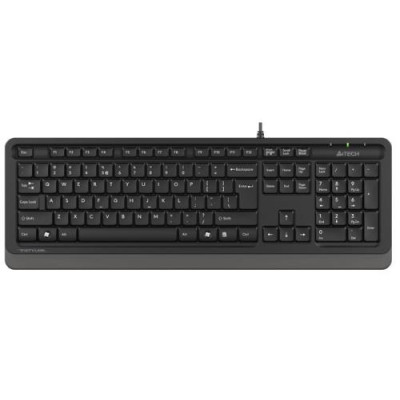 Клавіатура A4Tech FK10 "Fstyler", Black/Grey, USB, 12 мультимедійних кнопок, захист від бризок, 1.5 м, UA/RU/US