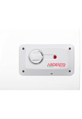 Водонагрівач Ardesto 10U/3 (3100840), White, 1200W, 10л, мокрий ТЕН, вертикальний, керування механічне, під мийкою, прямокутний, подача води зверху, терморегулятор, захист від перегріву, індикатор роботи, 36x32.7x36см