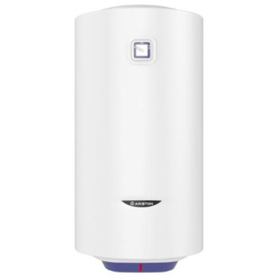 Водонагрівач Ariston BLU1 R 100 V 1.5 К PL DRY White 1500W, сухий ТЕН, накопичувальний, круглий, 100л, вертикальний, механічне керування, терморегулятор, захист від перегріву, захист від надлишкового тиску