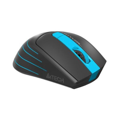 Миша A4Tech Fstyler FG30 2000dpi Grey+Blue, USB, Wireless